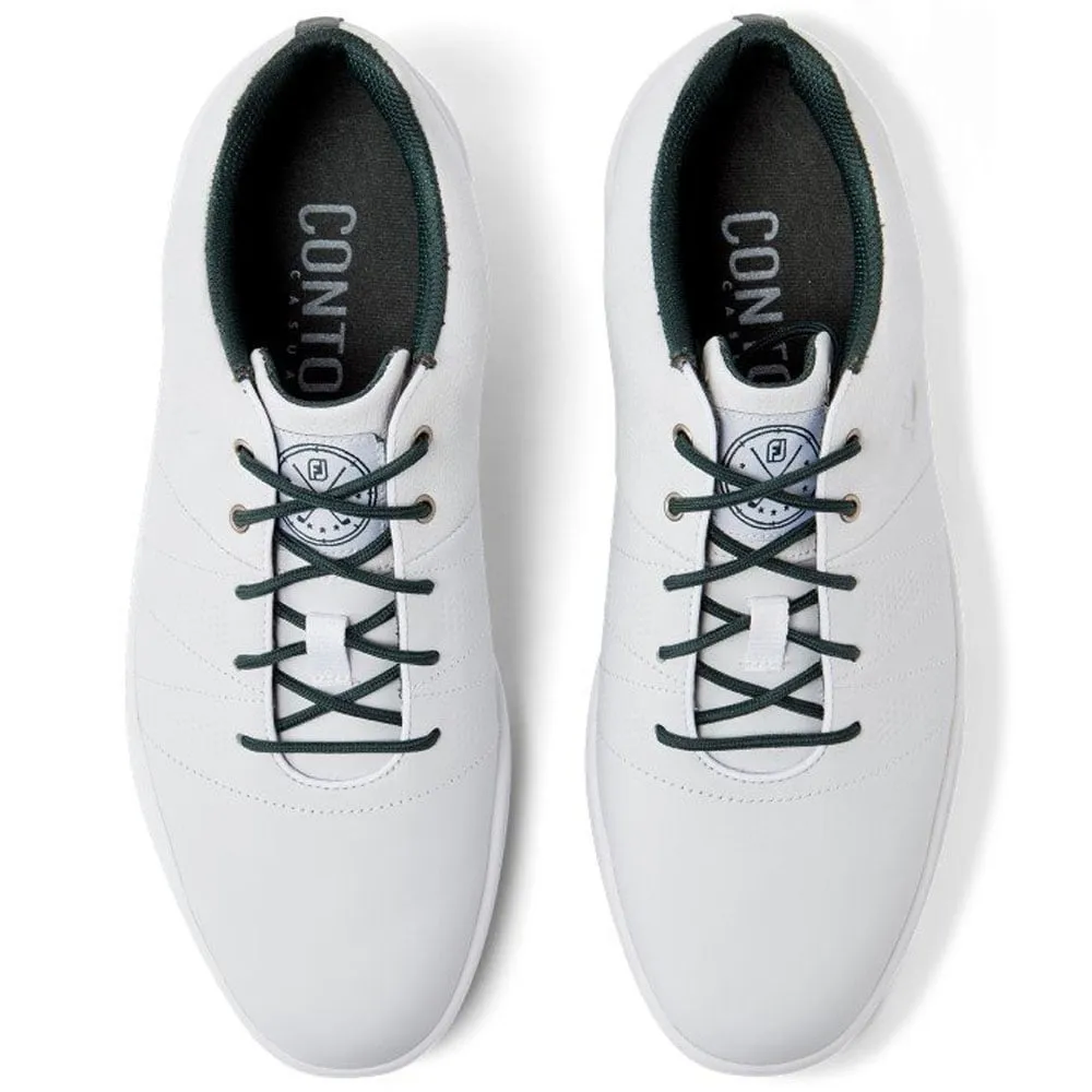 FootJoy Contour Casual Spikeless Waterproof Shoes - White