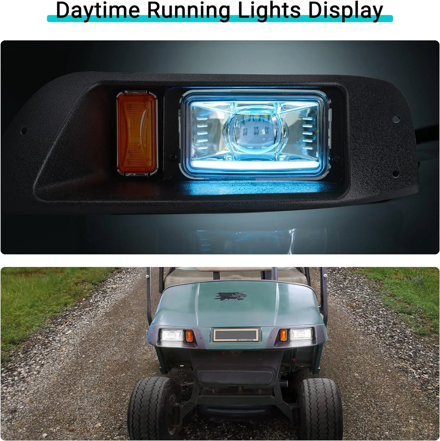 Golf Cart LED Lighting for EZGO TXT Light Kit 1996-2013 - 10L0L