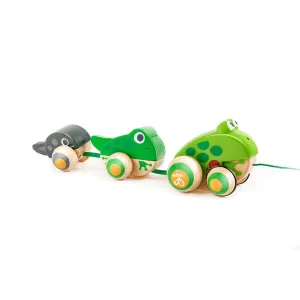 Hape Pull-a-long Frog Family