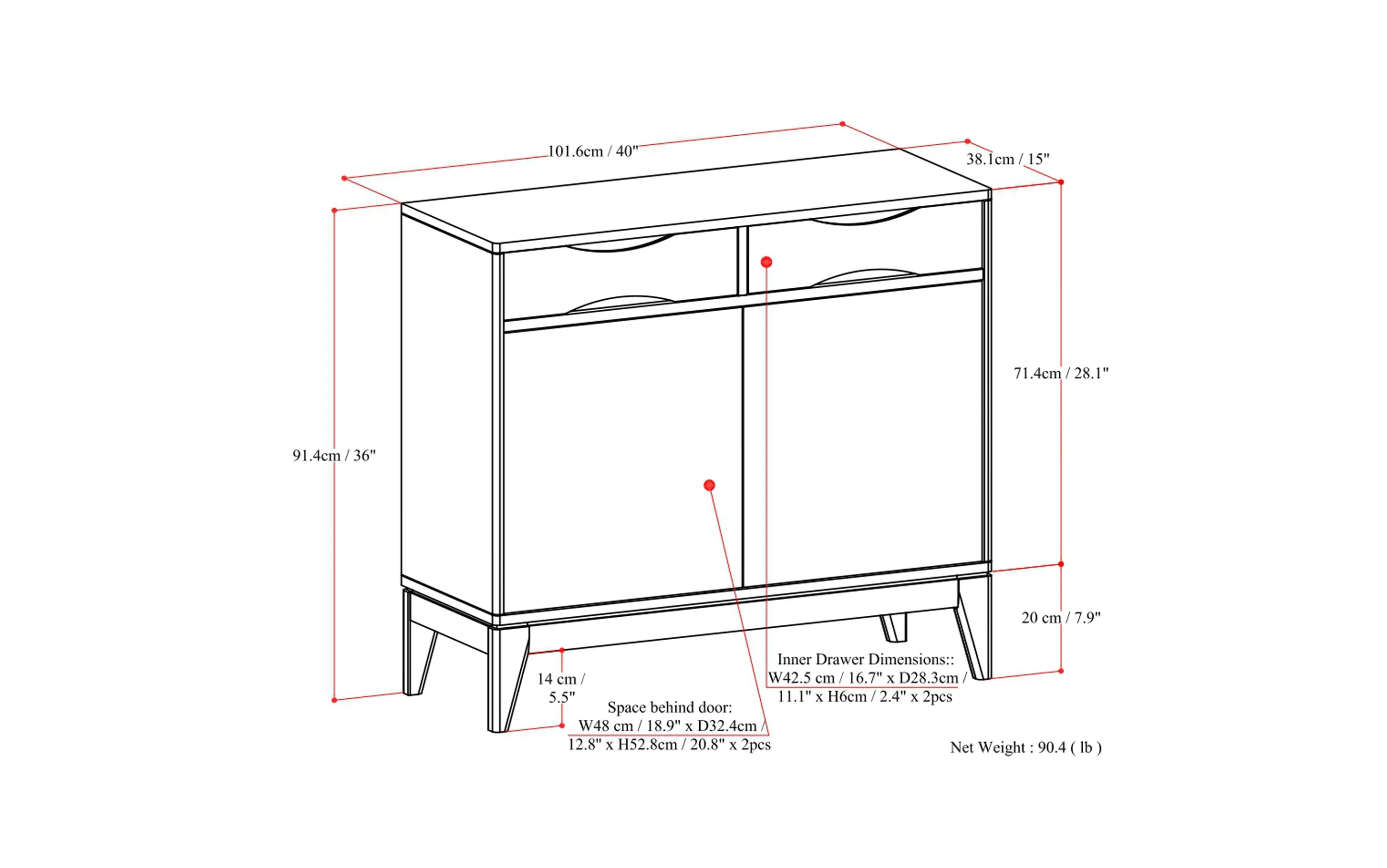 Harper Entryway Storage Cabinet