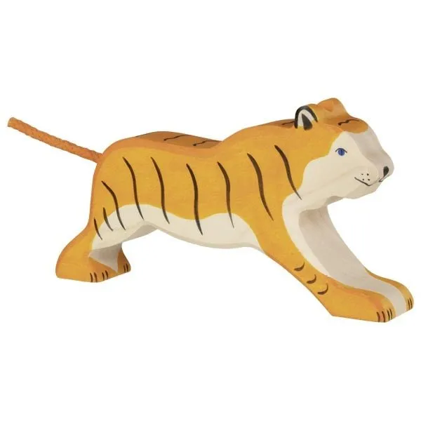 Holztiger Tiger Running Toy Figure