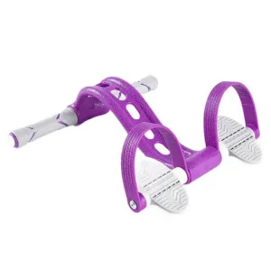 Home Fitness Pedal Tensioner Sit-Up Aid Multifunctional Elastic Rope, Specification： Enhanced Crystal (Purple)