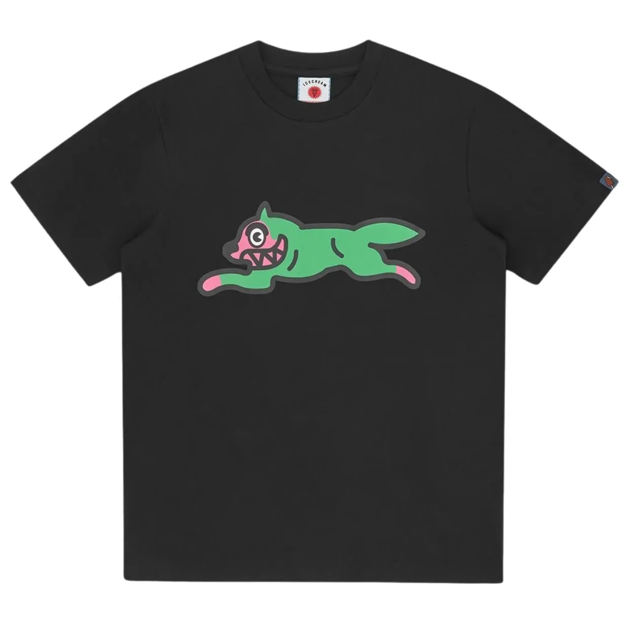 ICECREAM Running Dog Black T-Shirt