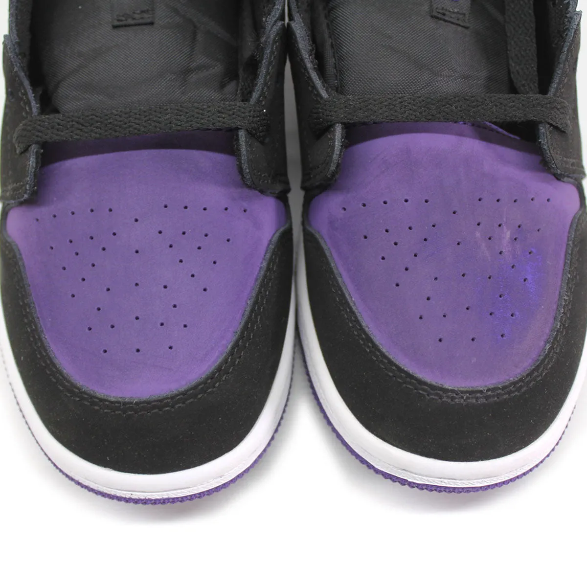 Jordan Youth Air Jordan 1 Low Leather Textile Trainers - UK 4.5