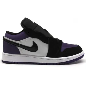 Jordan Youth Air Jordan 1 Low Leather Textile Trainers - UK 4