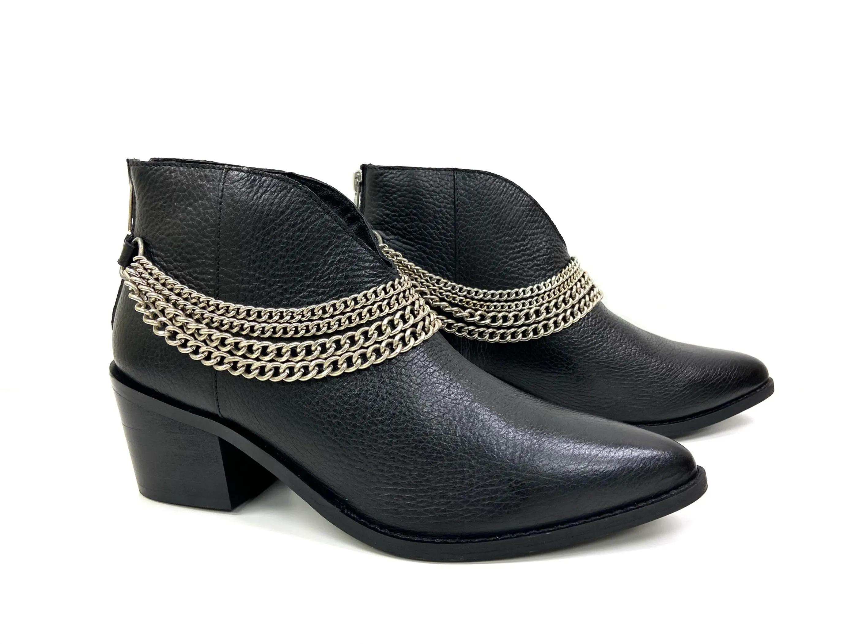 Josephine Chained Western Bootie