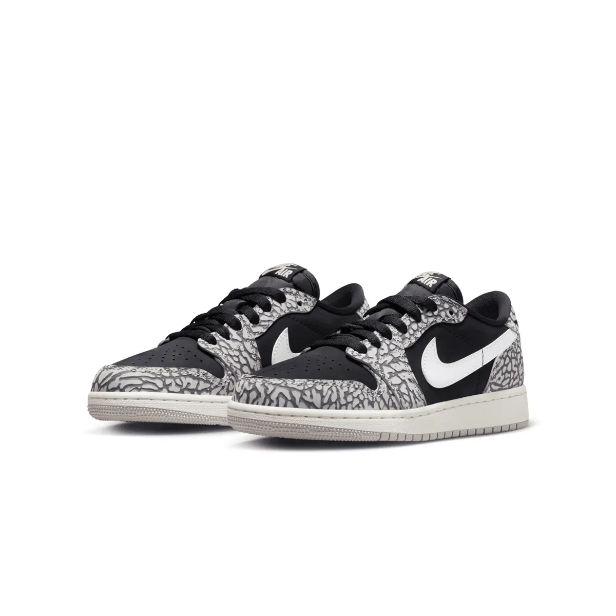 Kid's Air Jordan 1 Retro Low OG 'Black Elephant'