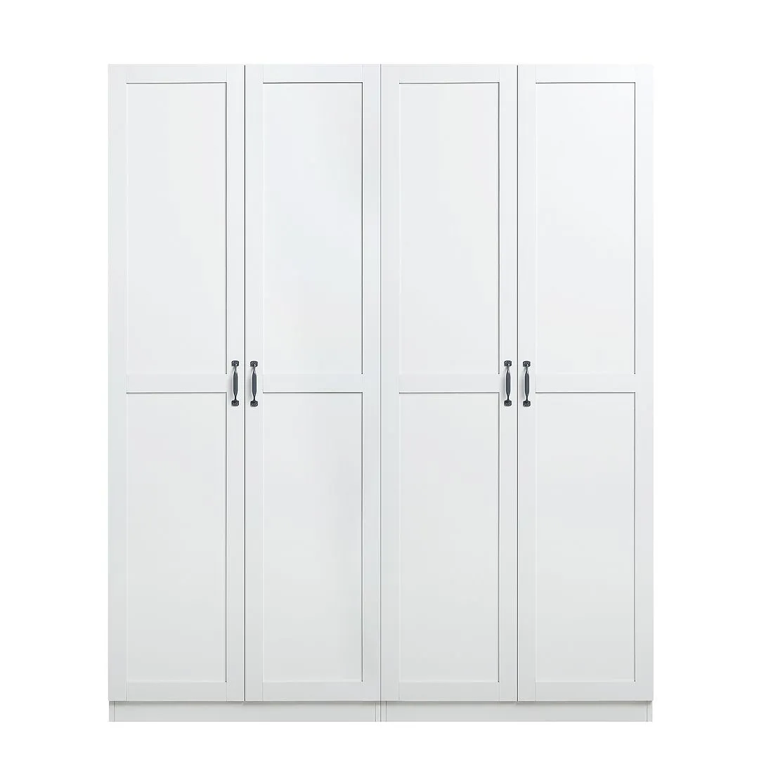 Manhattan Comfort Hopkins Modern  Storage Closet 3.0 in White - Set of 2