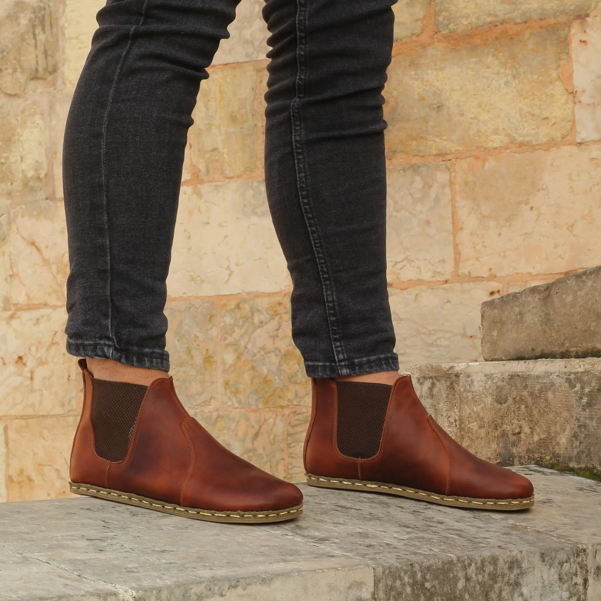 Men Chelsea Boot Crazy New Brown