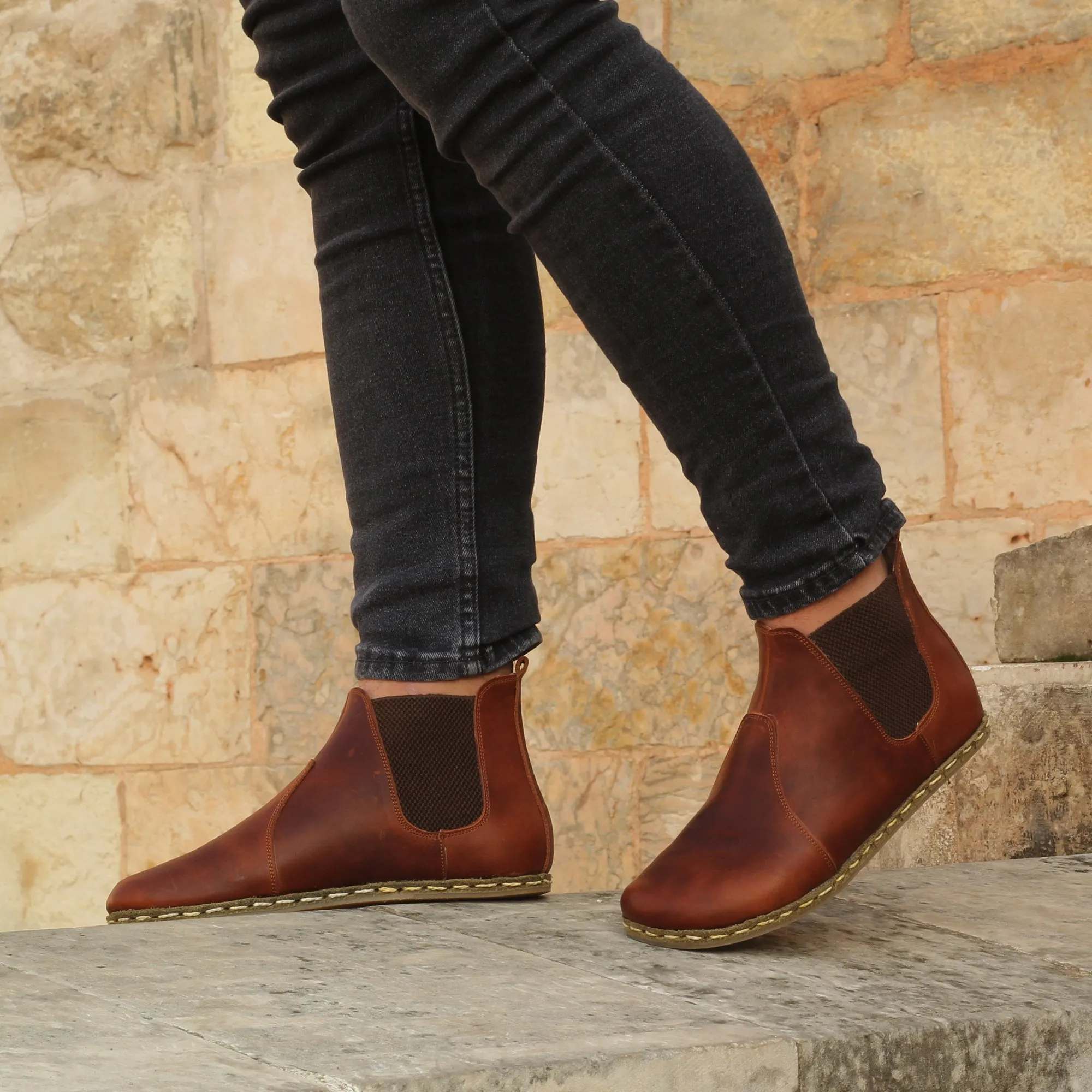 Men Chelsea Boot Crazy New Brown