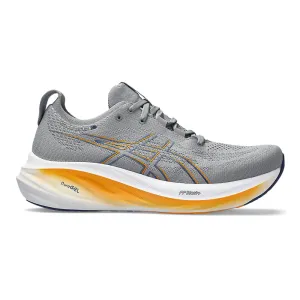 Men's Asics GEL-Nimbus 26, Sheet Rock/Thunder Blue, 11 2E Wide