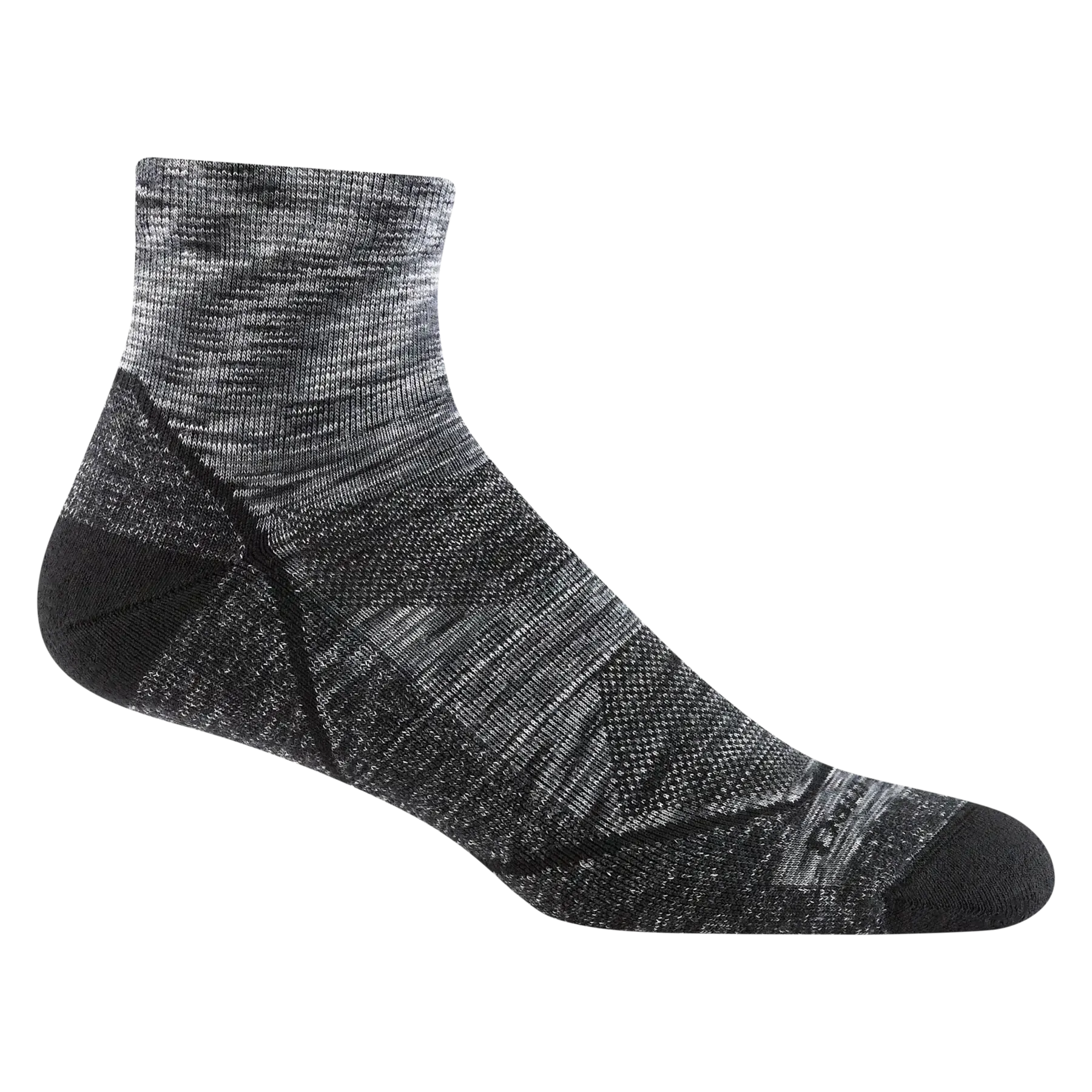 Men's Light Hiker Quarter Lightweight Hiking Sock - Space Gray