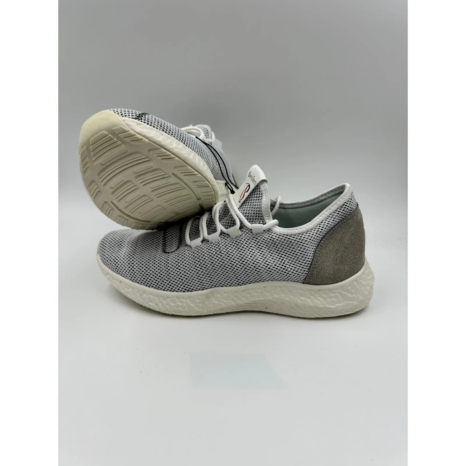 Men's Size 9, Knit Casual Sneakers with Synthetic Suede Heel Cap with Foam Sole