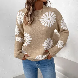 METAVERSMALL 2025  foreign trade New autumn and winter new pullover knitted sweater casual long-sleeved 2025 style sweater women