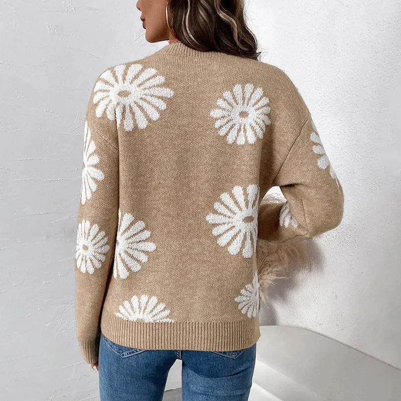 METAVERSMALL 2025  foreign trade New autumn and winter new pullover knitted sweater casual long-sleeved 2025 style sweater women