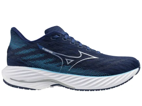 Mizuno Wave Rider 28 Mens Running Shoe (Estate Blue/White/River Blue)