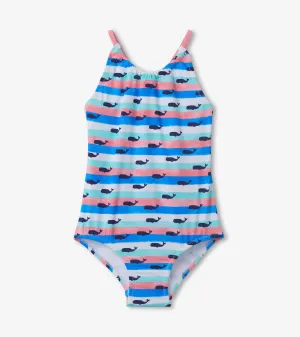 Nautical Whales Swimsuit