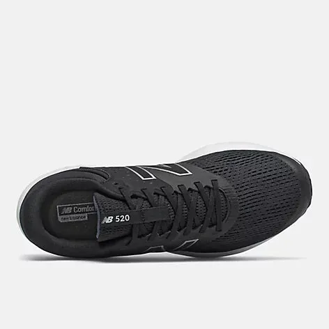 New Balance 520v7 (2e) - Mens - Black/White