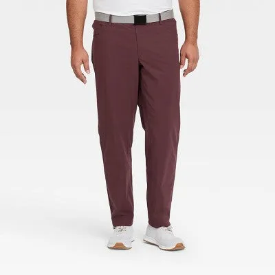 New - Men's Big & Tall Golf Pants - All in Motion Berry 34x34