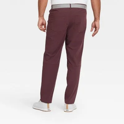 New - Men's Big & Tall Golf Pants - All in Motion Berry 34x34