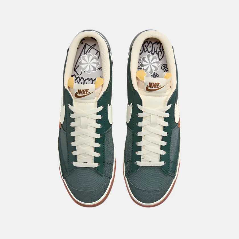 Nike Blazer Low Pro Club Men's Lifestyle Shoes -Vintage Green/Light British Tan/Gum Dark Brown/Coconut Milk