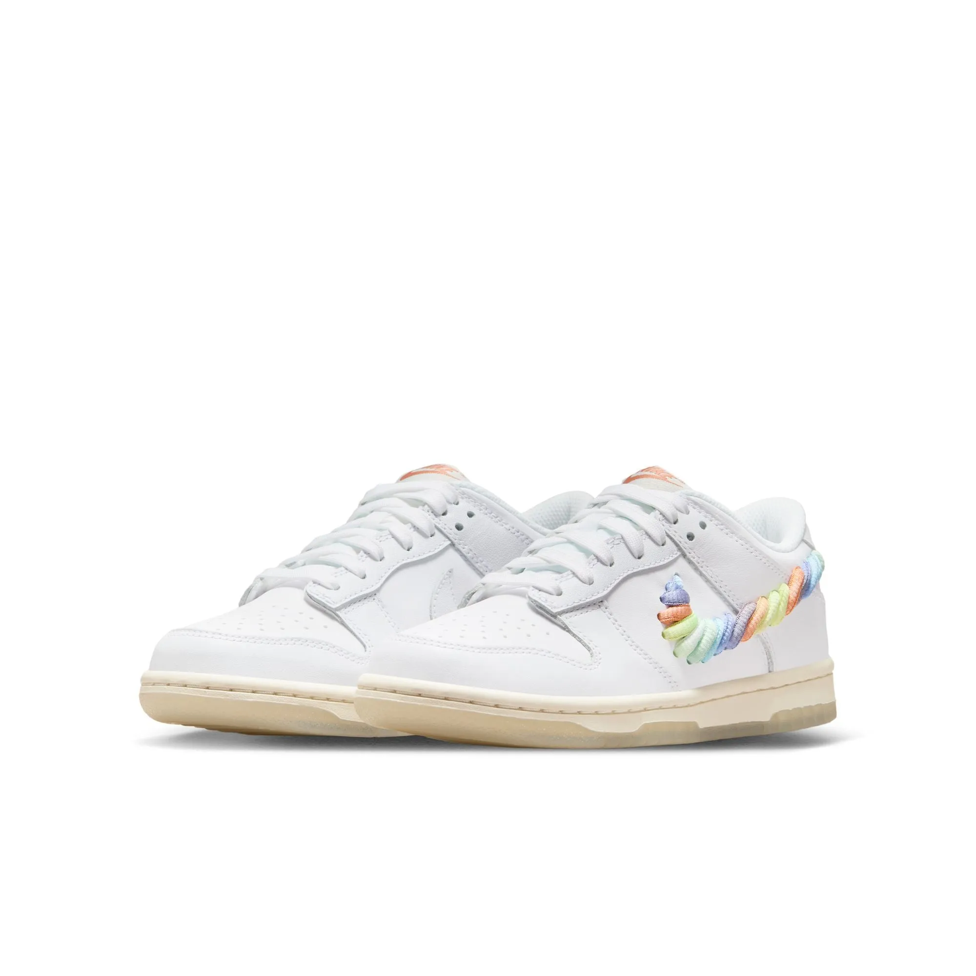 Nike Dunk Low SE GS (White/Multi-Color/Terra Blush)