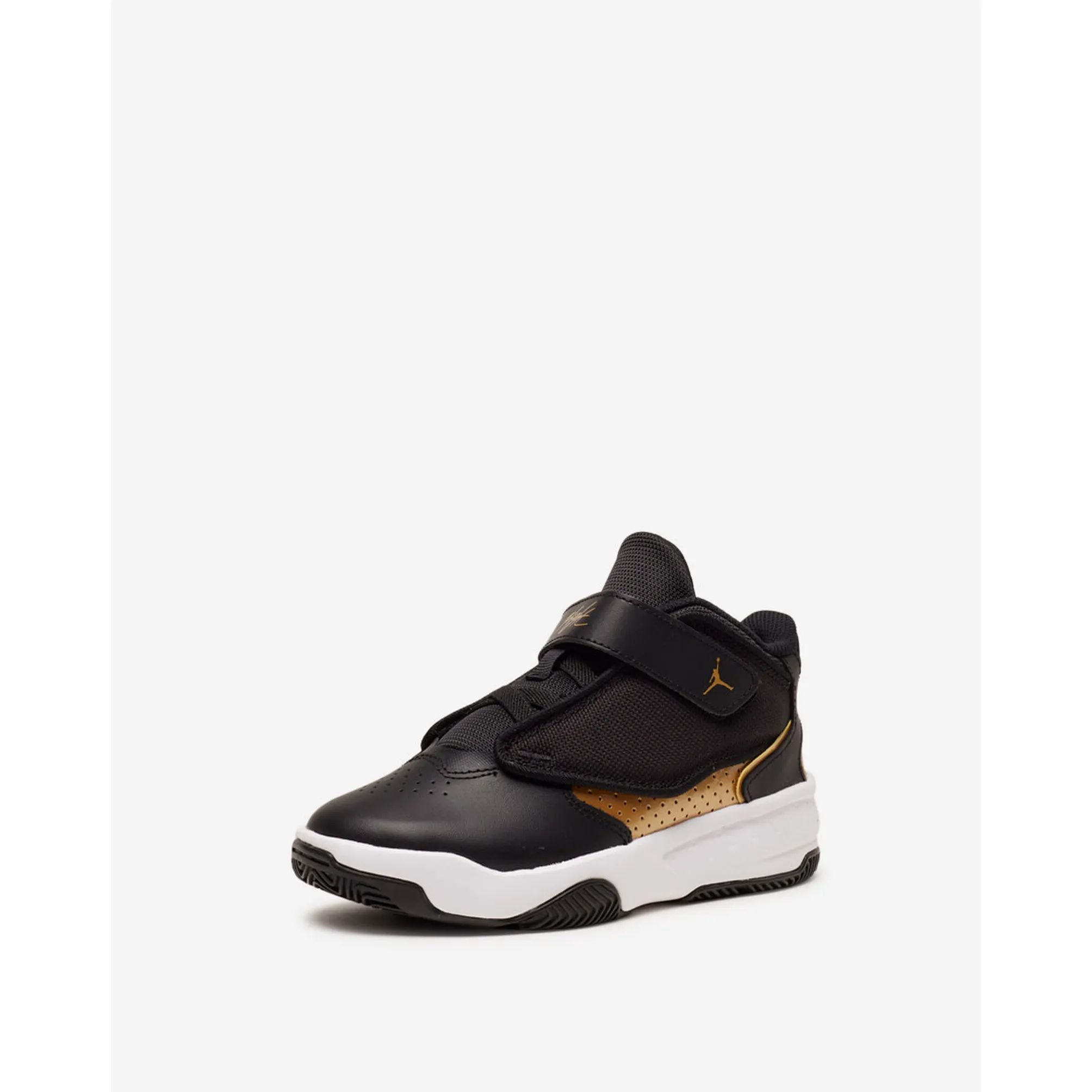 Nike Kid's Jordan Max Aura 4 Shoes - Black / Metallic Gold / White