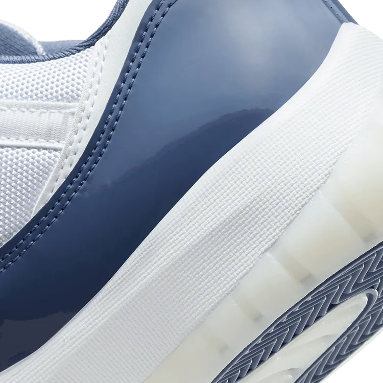 Nike Men's Jordan 11 Retro Low Shoes - White / Midnight Navy / Diffused Blue / Football Grey