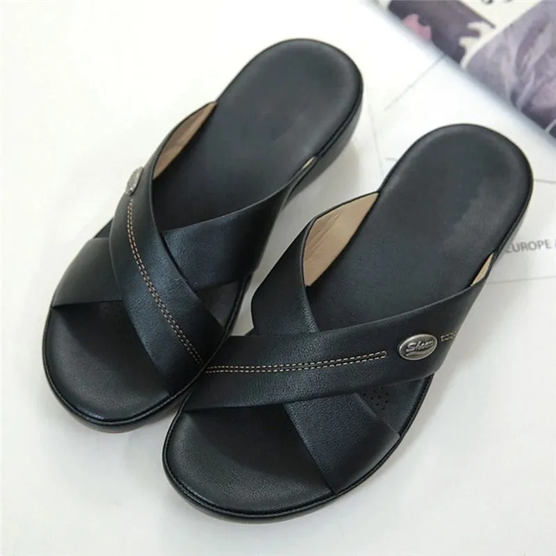 OCW Sandals For Women Soft Soles Casual Cross Buckle Outdoor Design