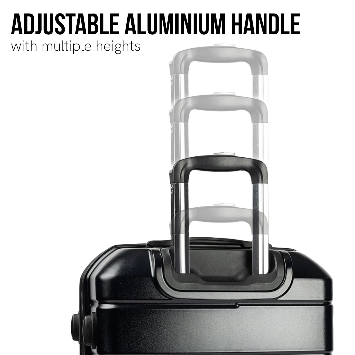 Olympus Artemis 24" Hard Shell Suitcase ABS PC (Jet Black)