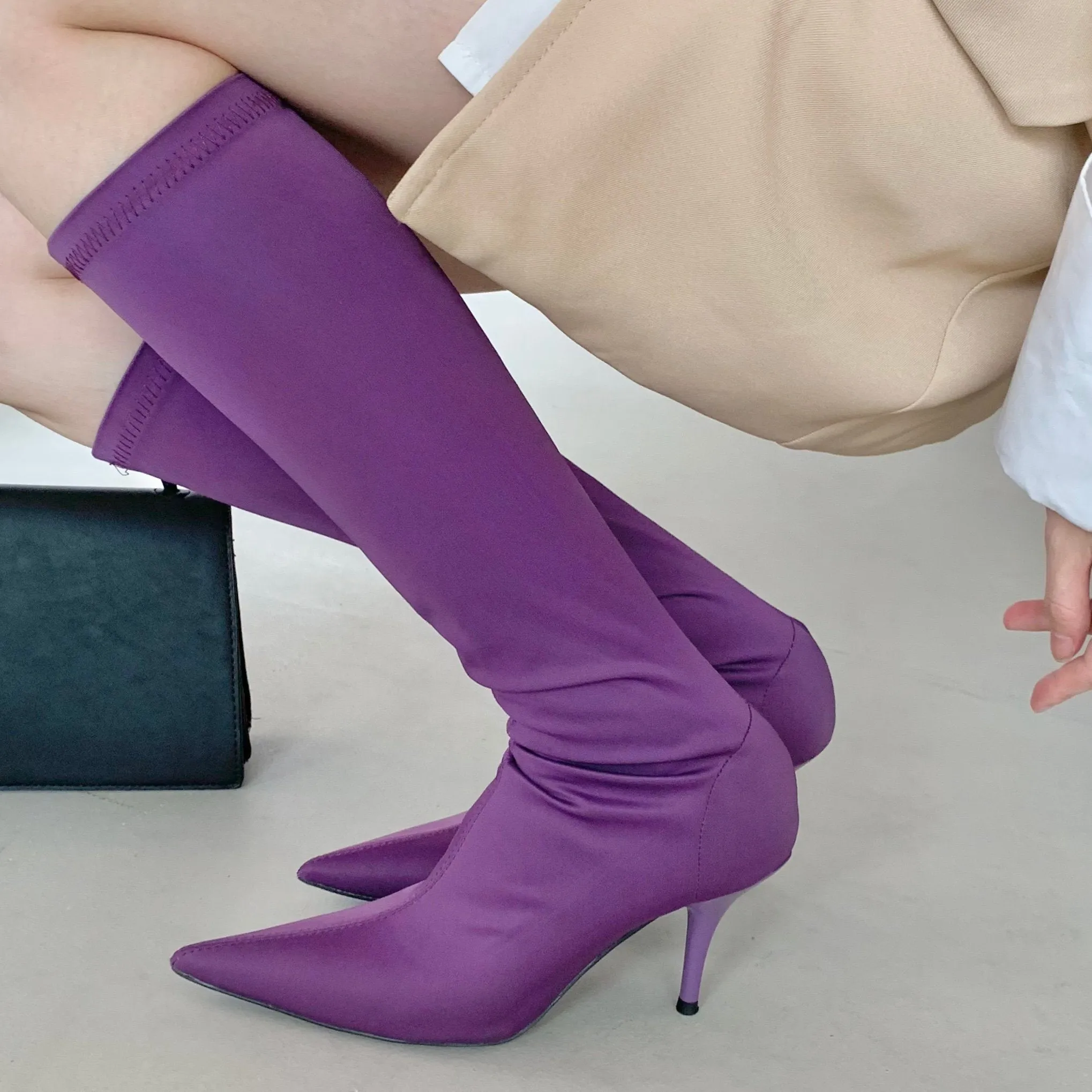 Pointed Toe Stiletto Boots