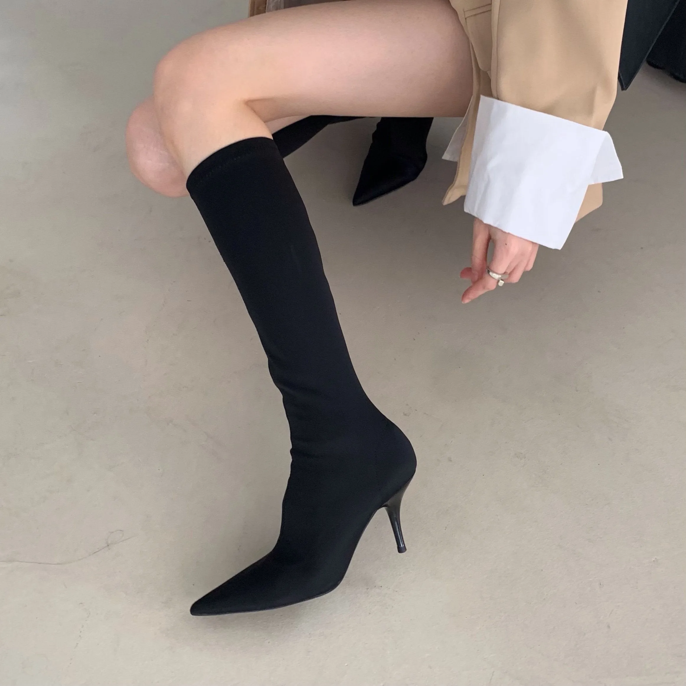 Pointed Toe Stiletto Boots