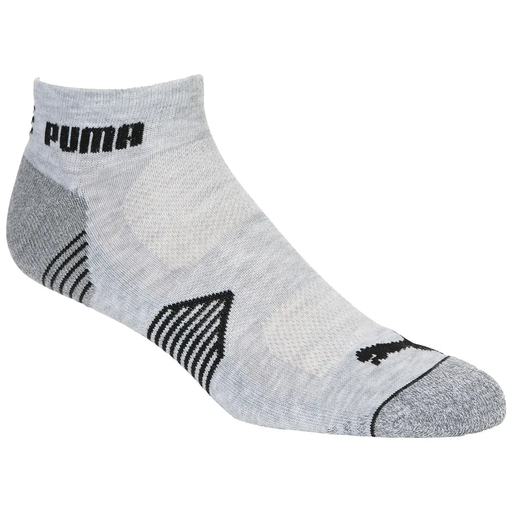 Puma Essential 1/4 Crew Socks (3 Pack) - White/Grey/Black