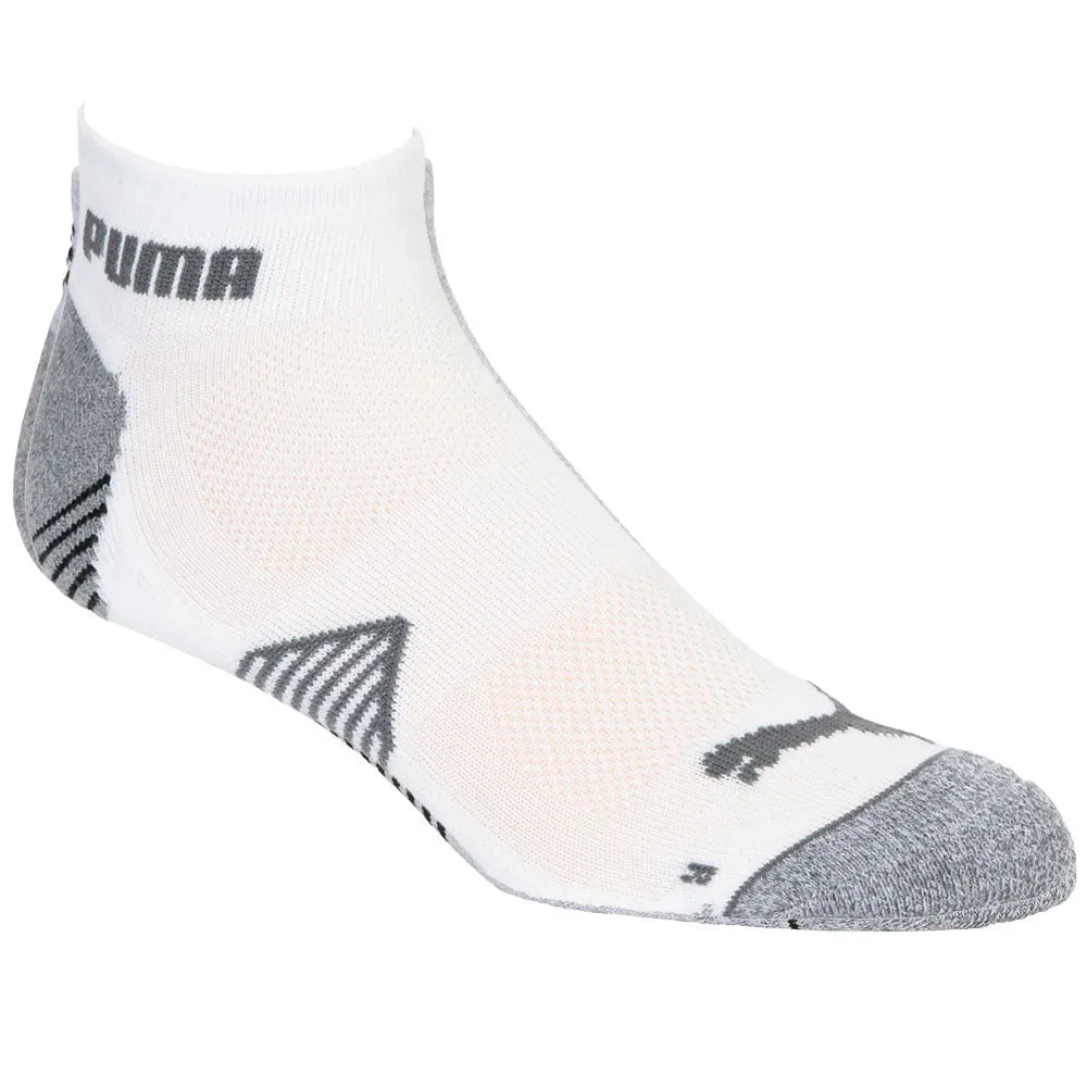 Puma Essential 1/4 Crew Socks (3 Pack) - White/Grey/Black