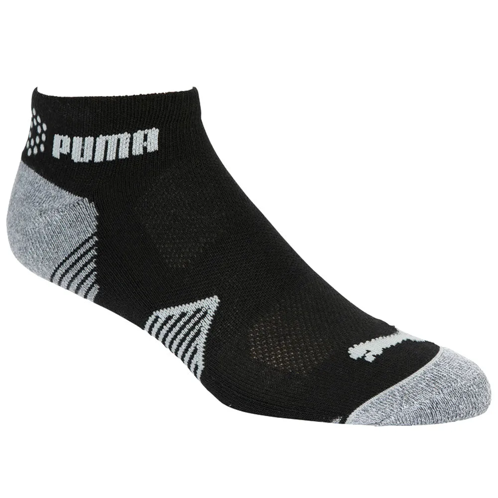 Puma Essential 1/4 Crew Socks (3 Pack) - White/Grey/Black