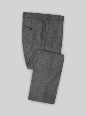 Rope Weave Gray Tweed Pants