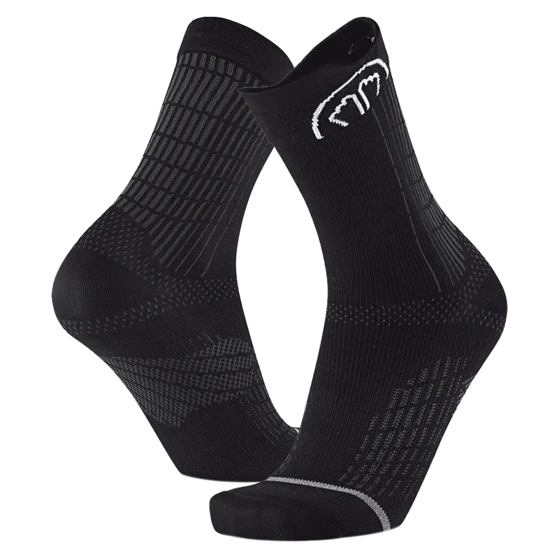 RUN ANATOMIC CREW UNISEX RUNNING SOCKS BLACK