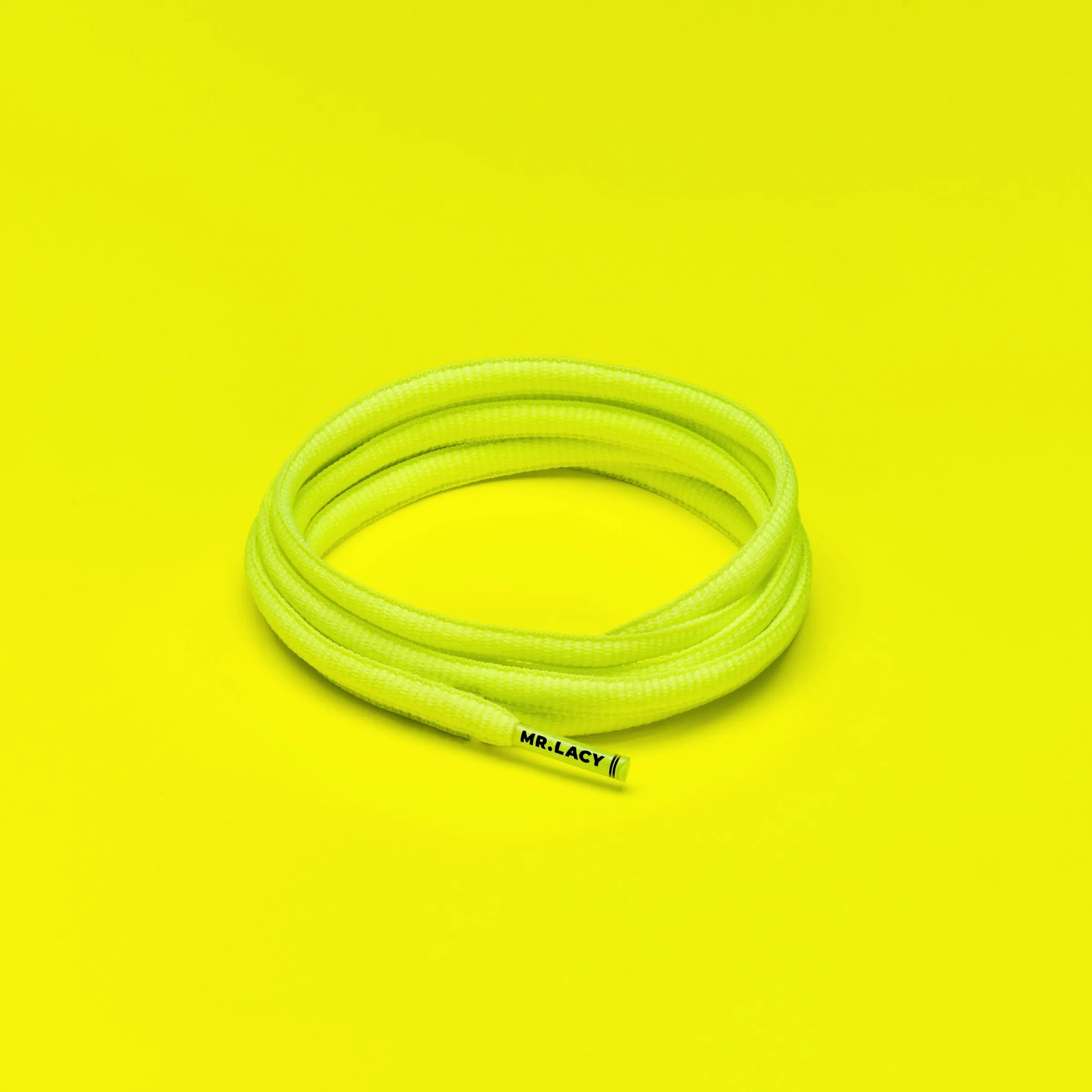 Runnies Hydrophobic Shoelaces · Neon Lime Yellow