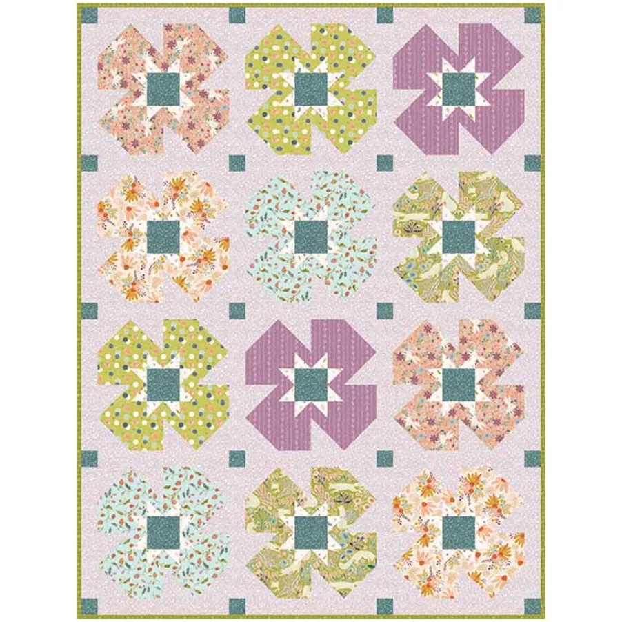 Running Stitch Quilts ~ Summer Garden Quilt Pattern