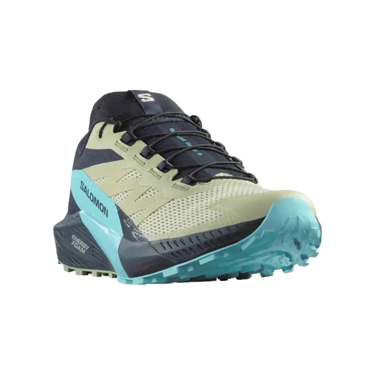 Salomon Sense Ride 5 Grey Blue Shoes SS24