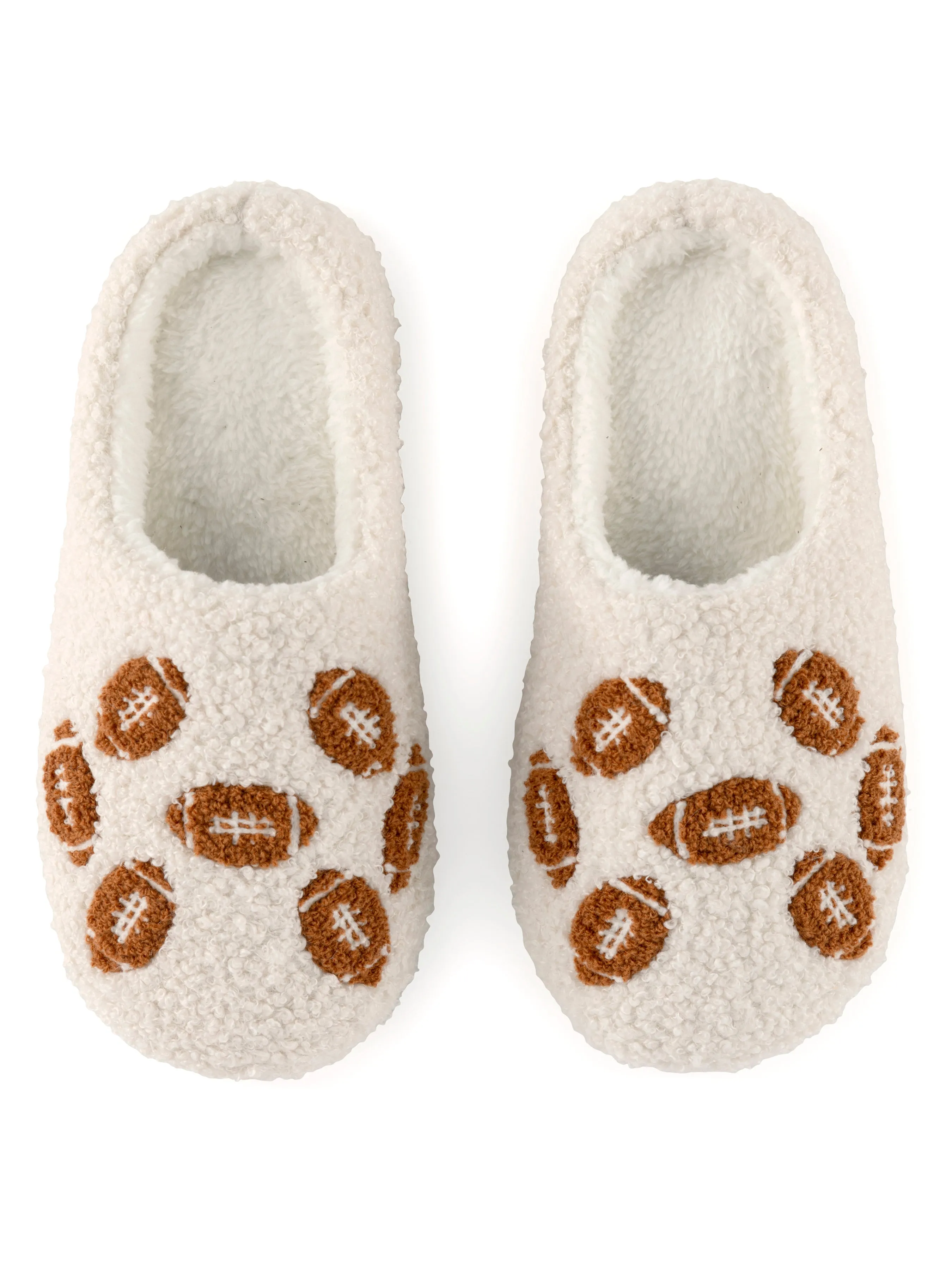 Shiraleah Game Day Slippers, Ivory