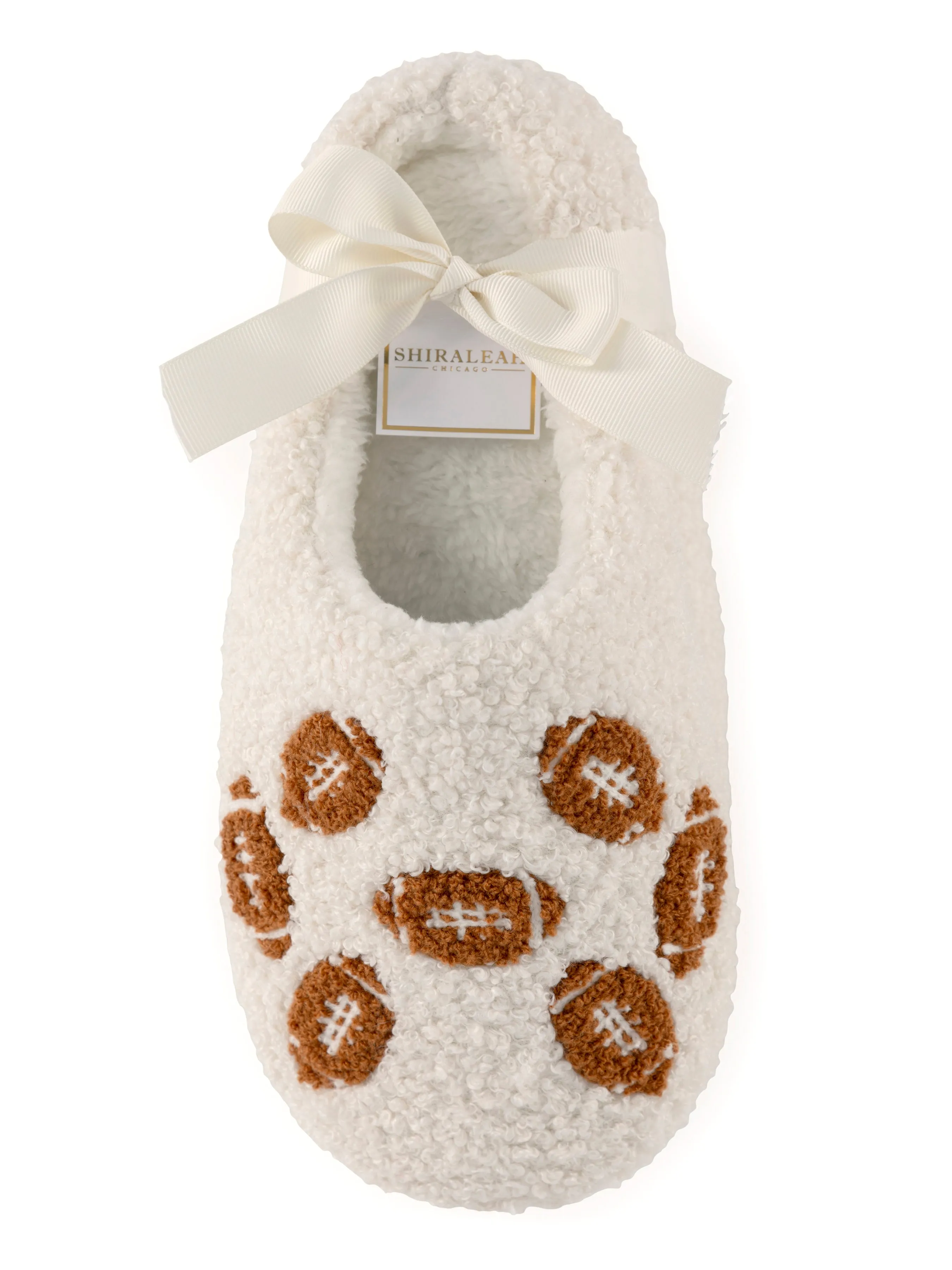 Shiraleah Game Day Slippers, Ivory