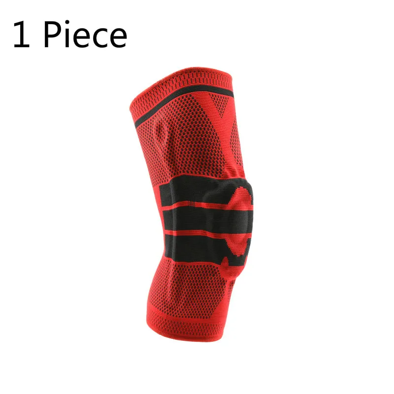 Silicon Padded Basketball Knee Pads Elastic Patella Brace Kneepad Support Fitness Gear Protector Volleyball Tennis