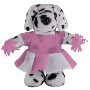 Soft Plush Stuffed Dalmatian with Cheerleader Outfit