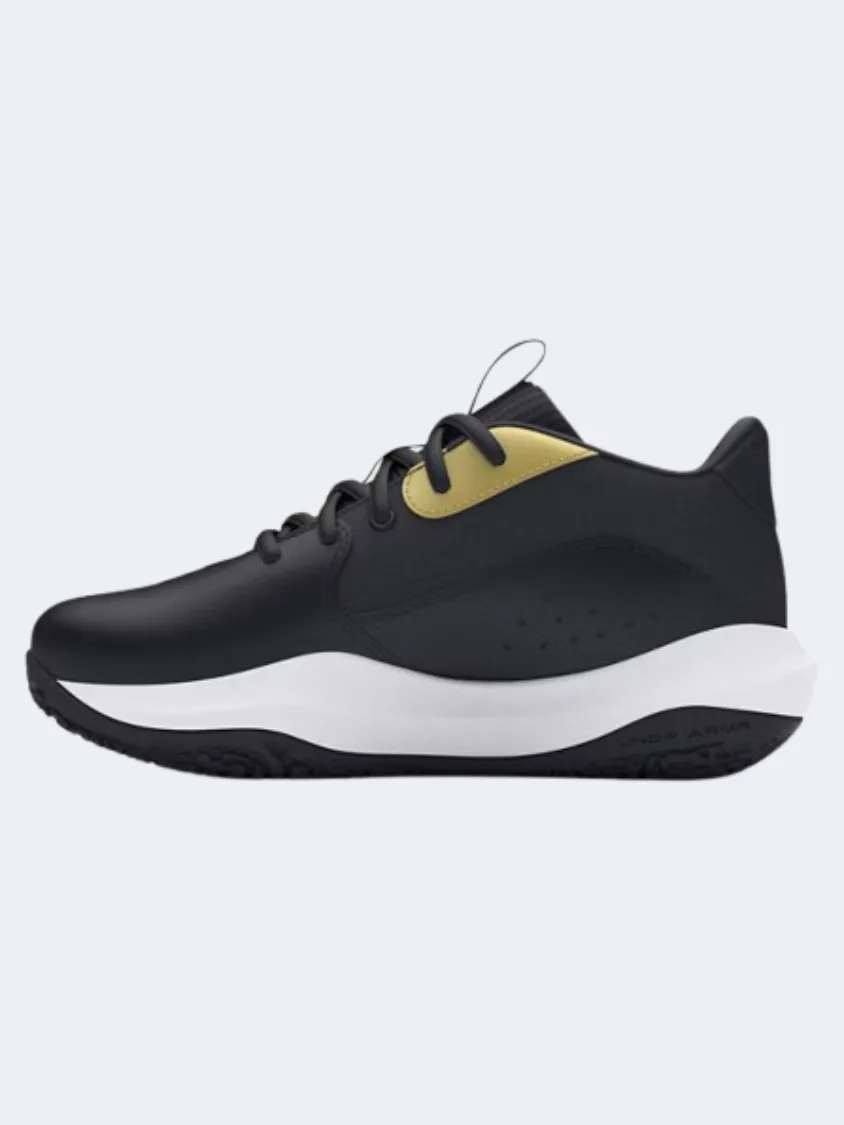 Under Armour Lockdown 7 Ps-Boys Basketball Shoes Black/Metallic Gold