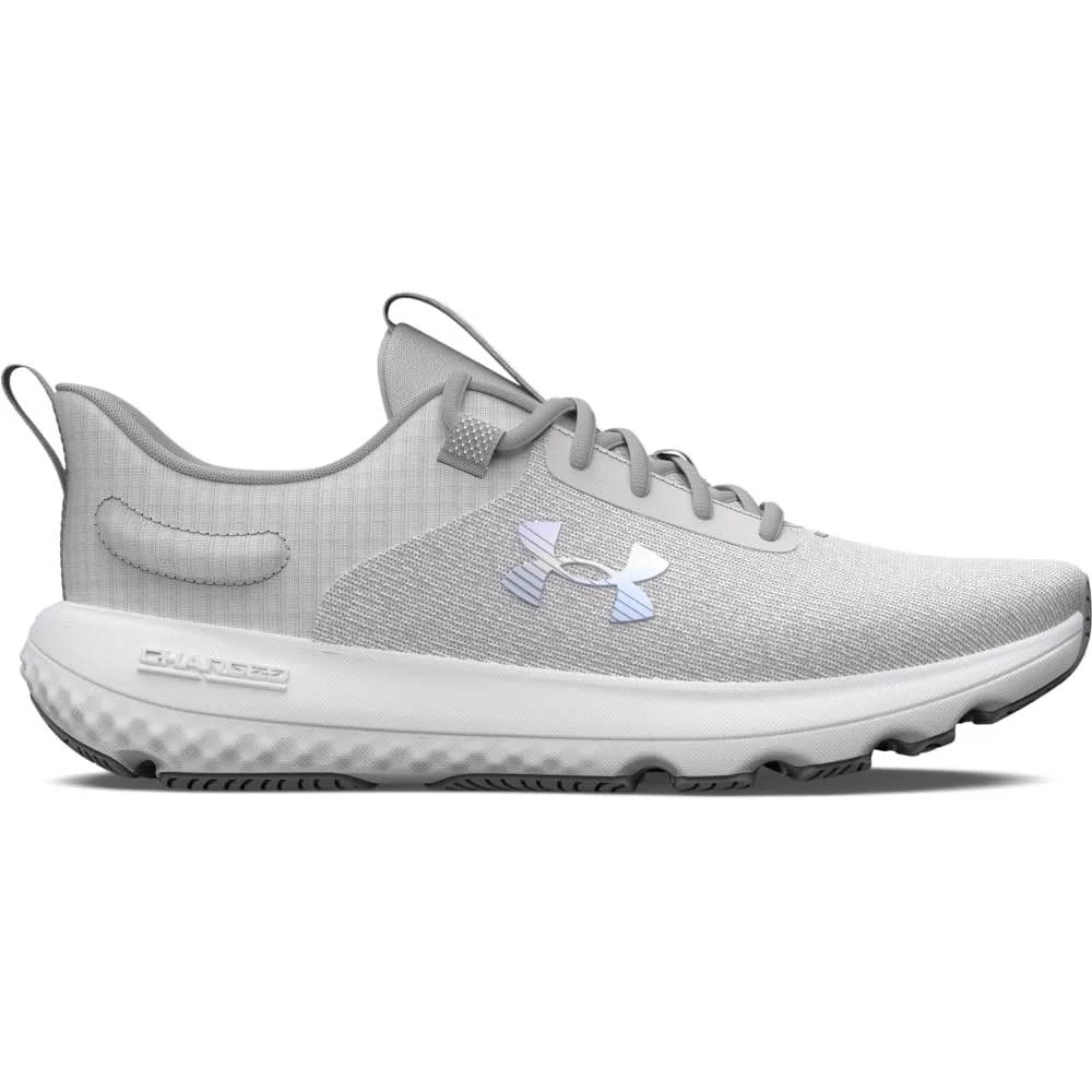 Under Armour Women's Charged Revitalize, (101) Halo Gray/Halo Gray/Iridescent, 9.5, US