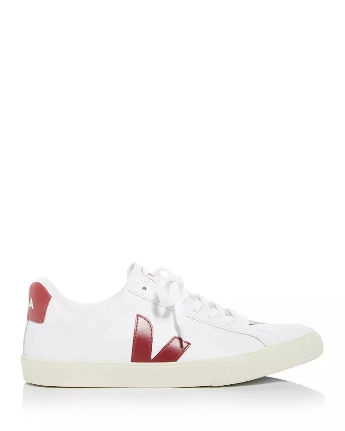 Veja Sneakers - Esplar Logo Leather Extra White Marsala