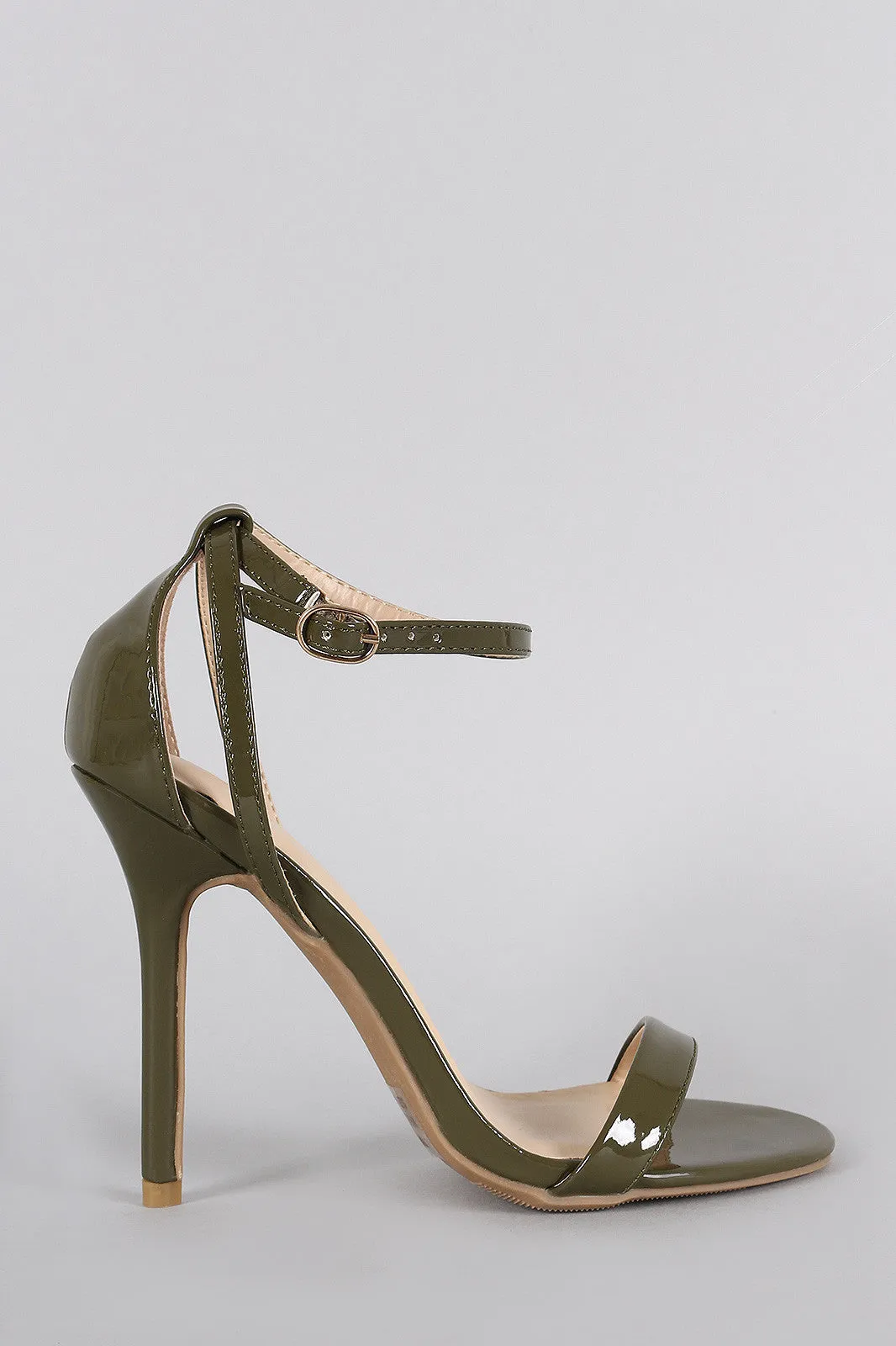 Wild Diva Lounge Criss Cross Ankle Strap Open Toe Heel