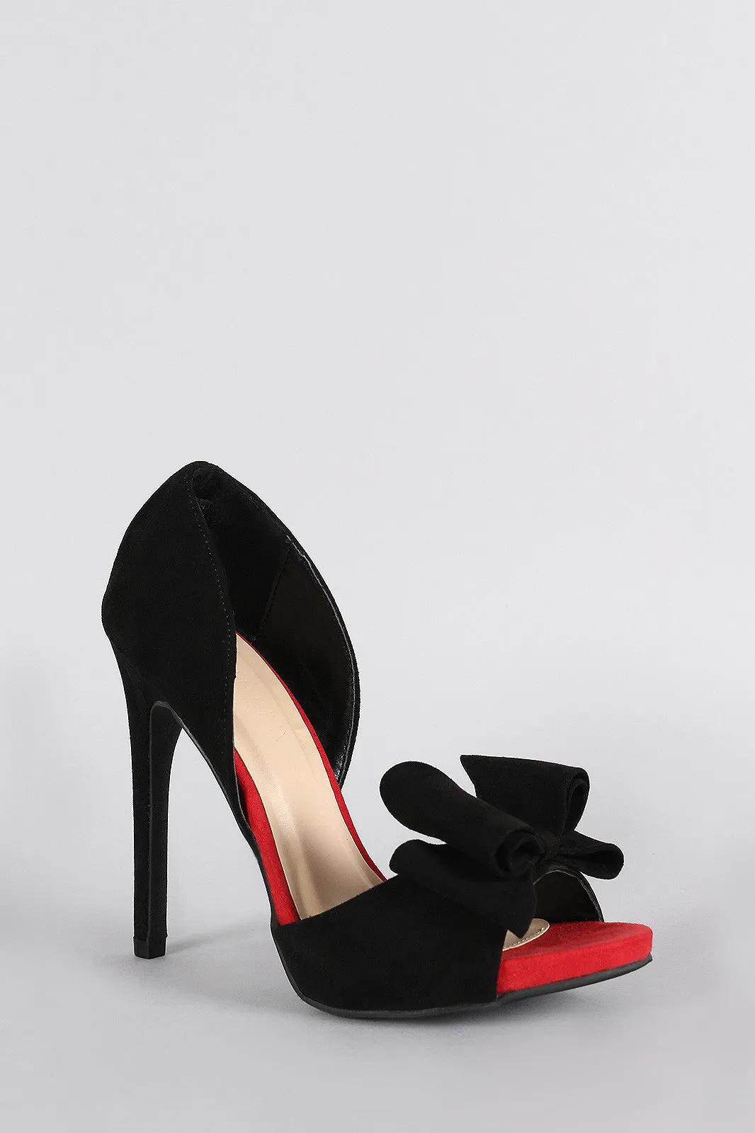 Wild Diva Lounge Lush Bow Dorsay Pump