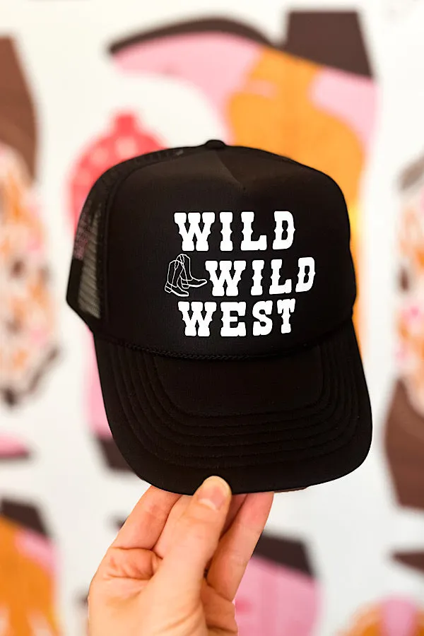 Wild Wild West Black Trucker Hat